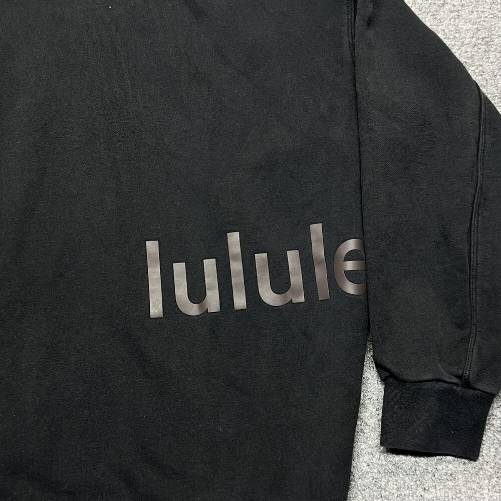 Lululemon Sweatshirt Womens 2XL Black Fleece Crewneck Breckenridge Ski Graphic - Picture 3 of 8